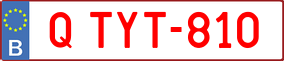 Trailer License Plate